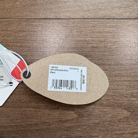 prAna Women's Medium Black Gemma Reversible Swim Bottom NWT - Picture 8 of 8